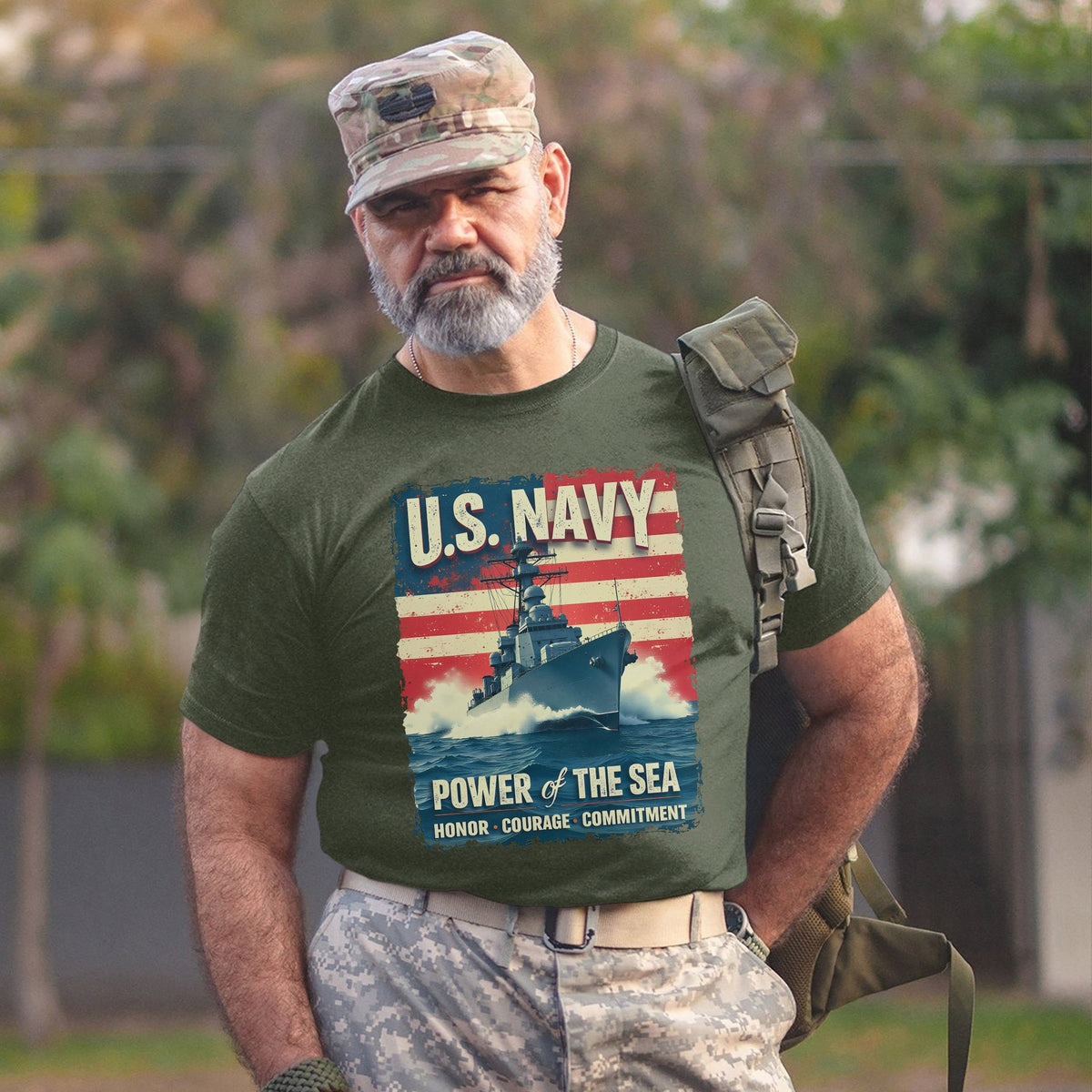 U.S. Navy Power of the Sea Driven by Honor T-Shirt product image 6