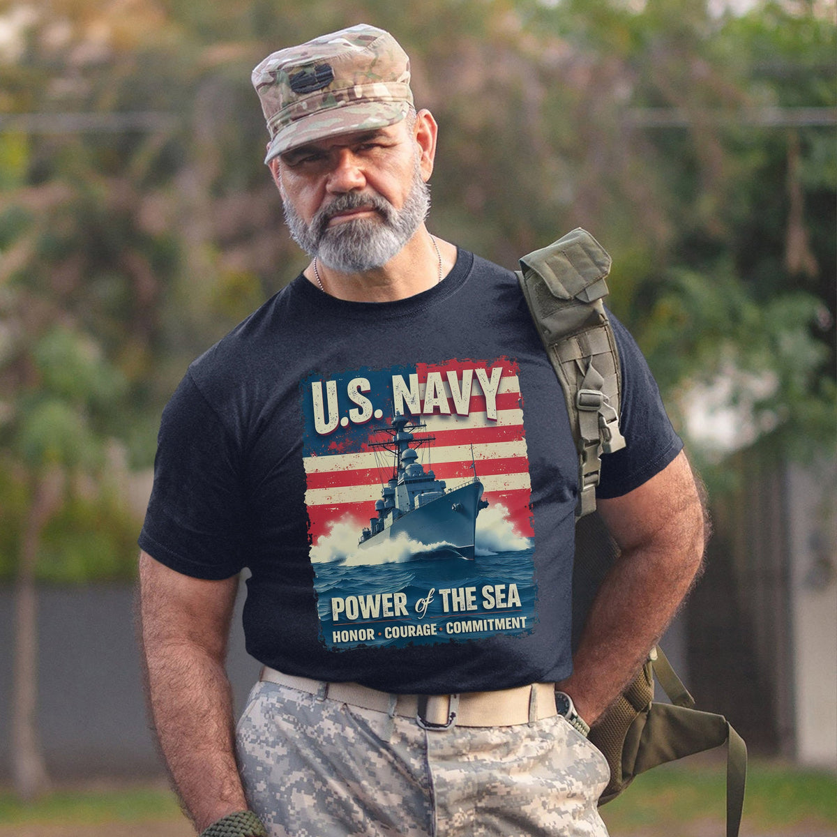U.S. Navy Power of the Sea Driven by Honor T-Shirt product image 14