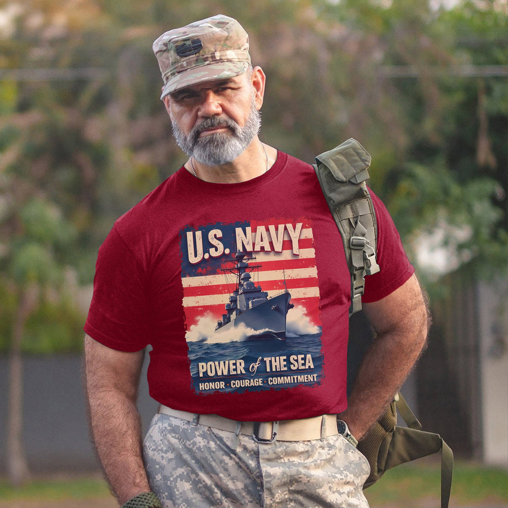 U.S. Navy Power of the Sea Driven by Honor T-Shirt product image 9