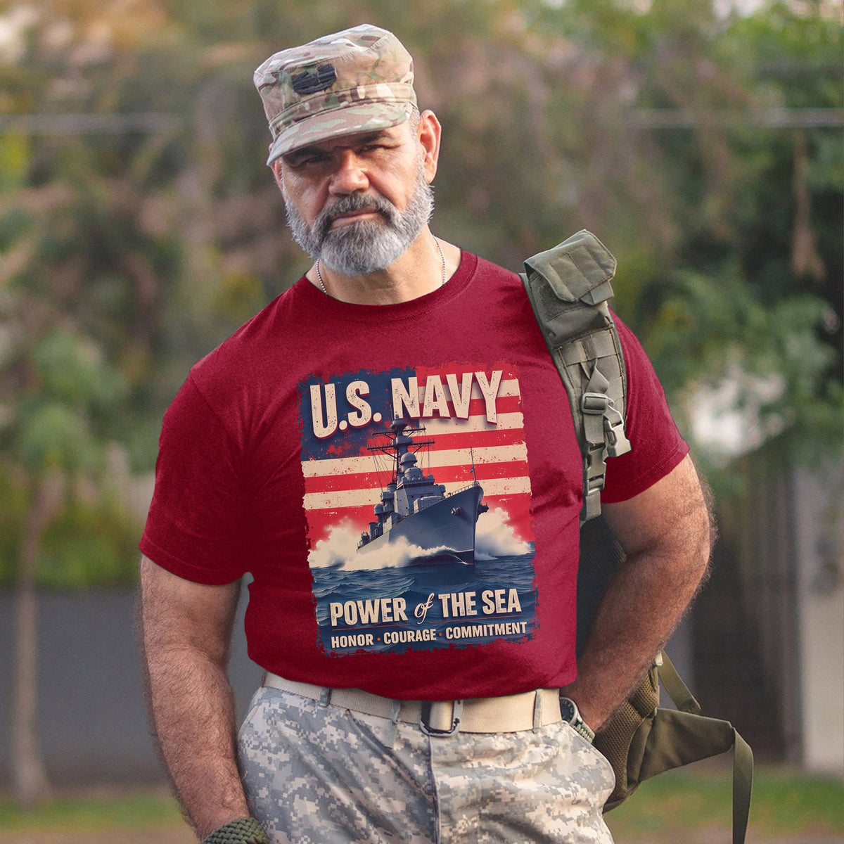 U.S. Navy Power of the Sea Driven by Honor T-Shirt product image 9