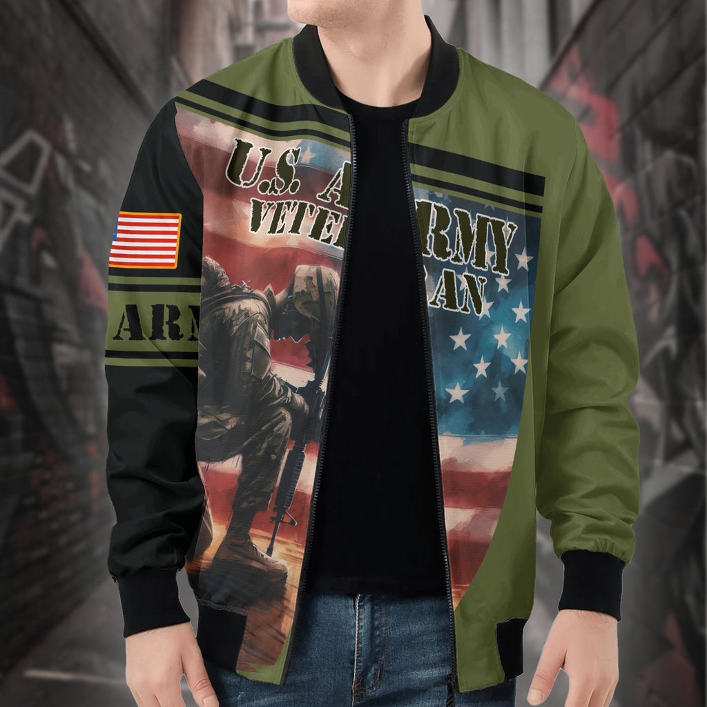 U.S. Army Freedom Isn't Free All-over Print Bomber Jacket product image 5