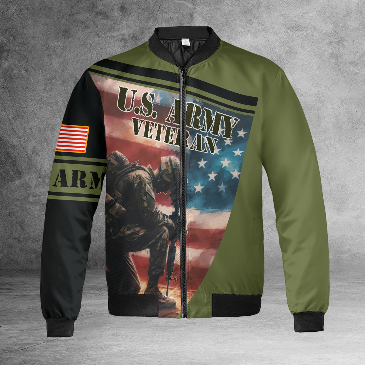 U.S. Army Freedom Isn't Free All-over Print Bomber Jacket product image 6