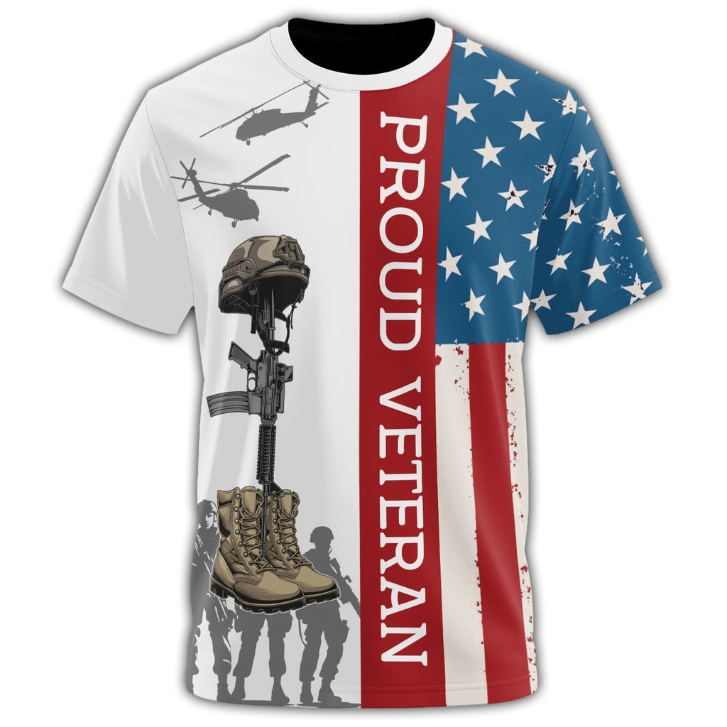 Proud Veteran Freedom Isn’t All-over Print T-Shirt product image 2