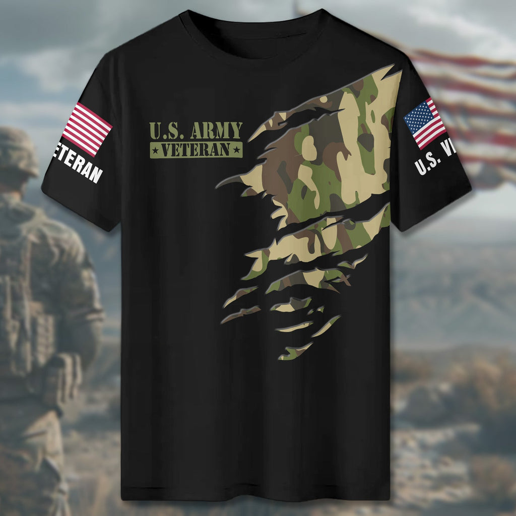 My Time in Uniform Is Over All-over Print T-Shirt product image 4