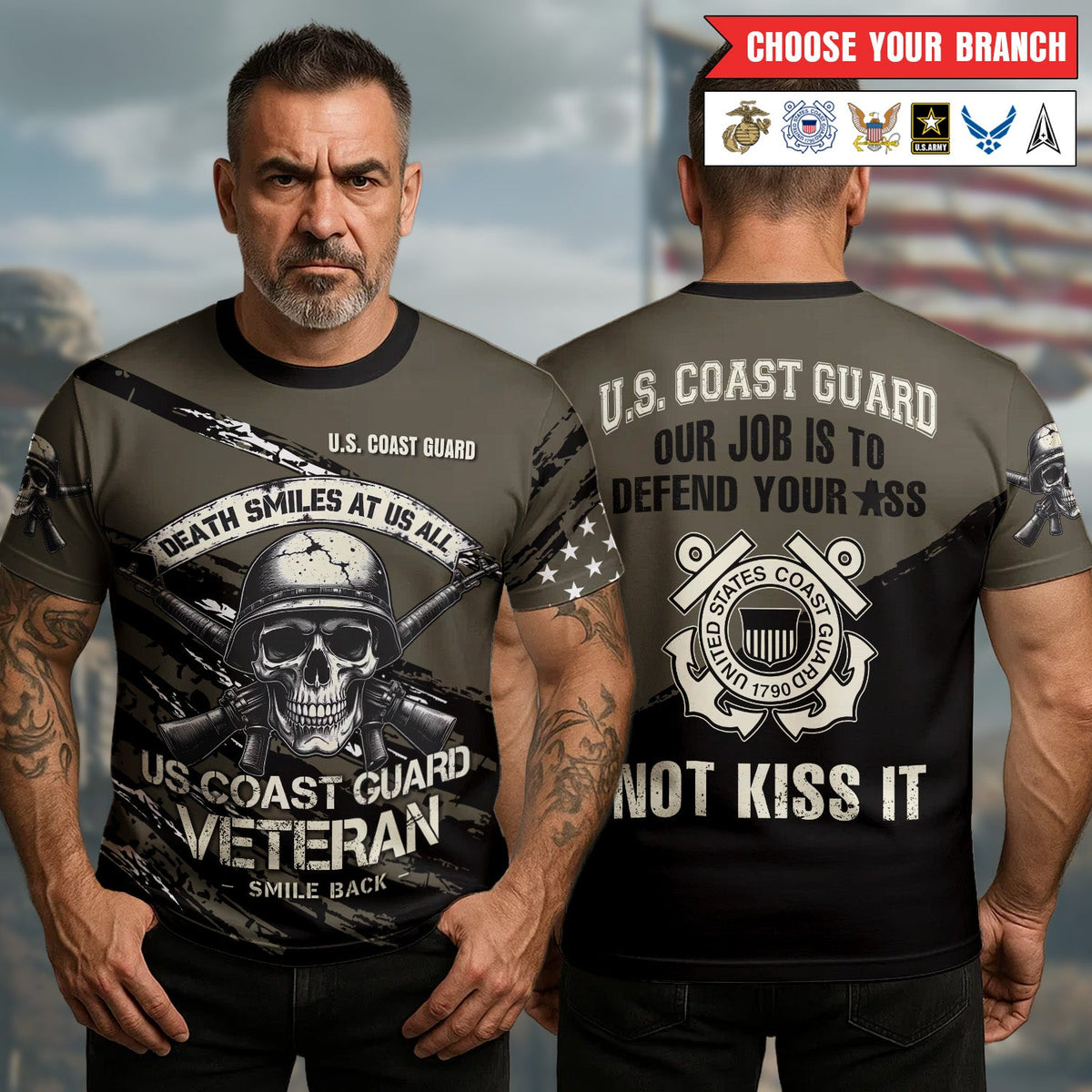Death Smiles at Us All U.S. Army Veteran Smile Back product image 13