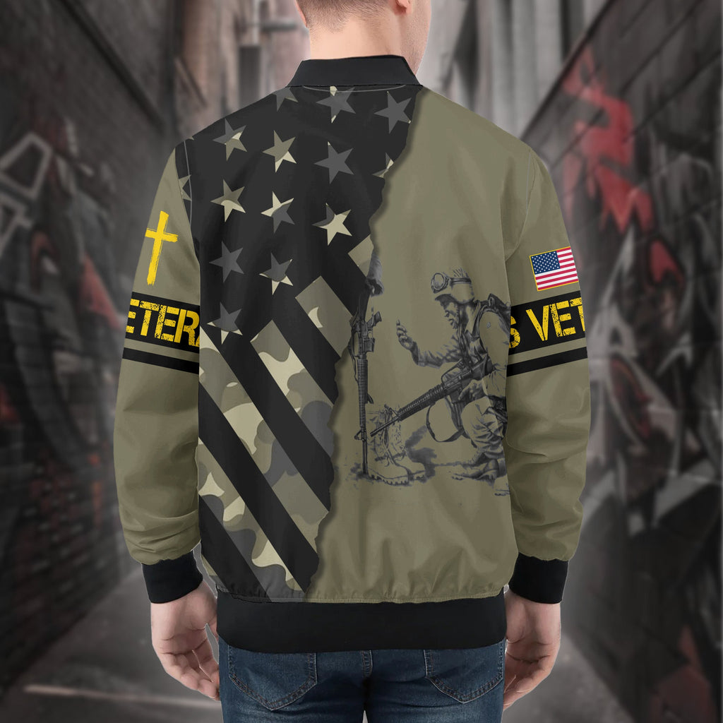 Veteran Pride All-over Print Bomber Jacket product image 2