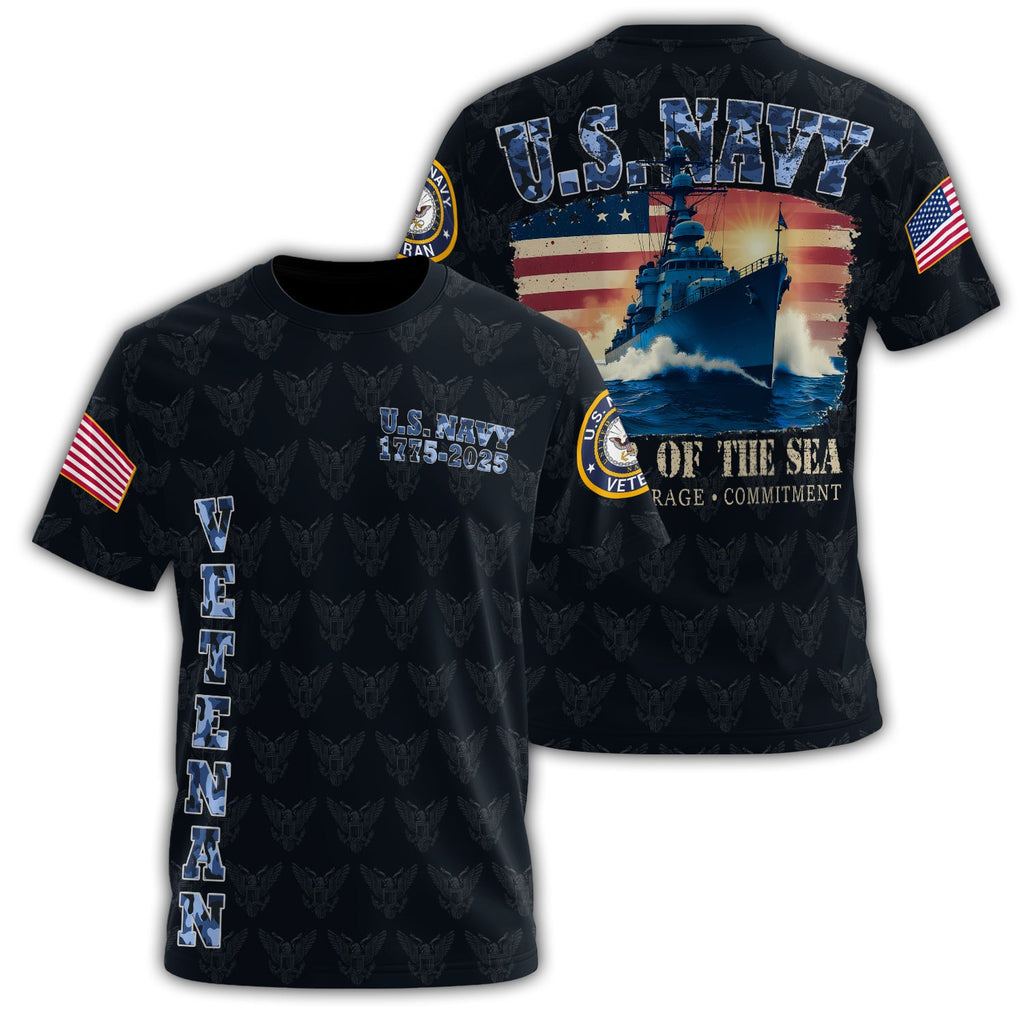 U.S. Navy Power of the Sea All-over Print T-Shirt product image 1