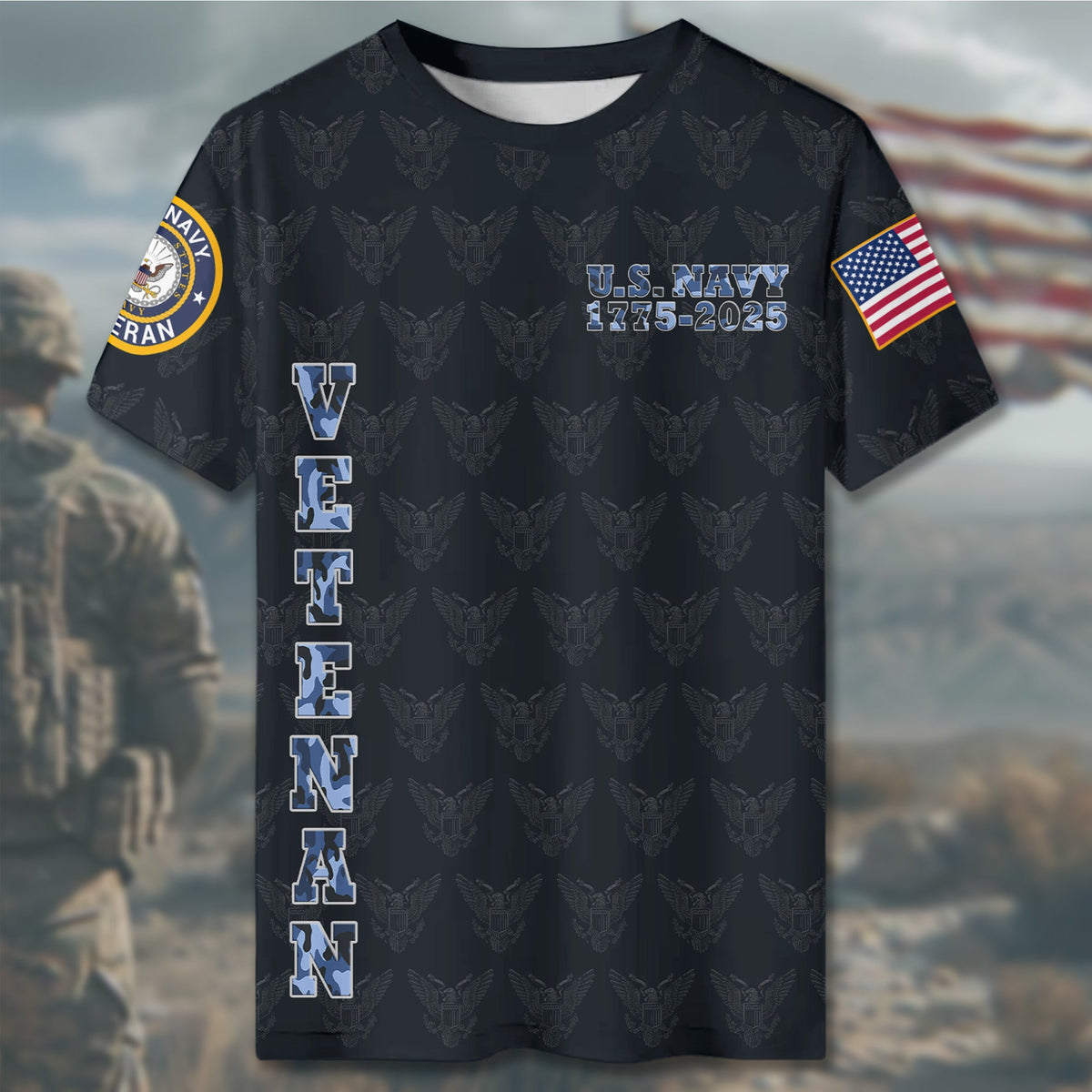 U.S. Navy Power of the Sea All-over Print T-Shirt product image 4