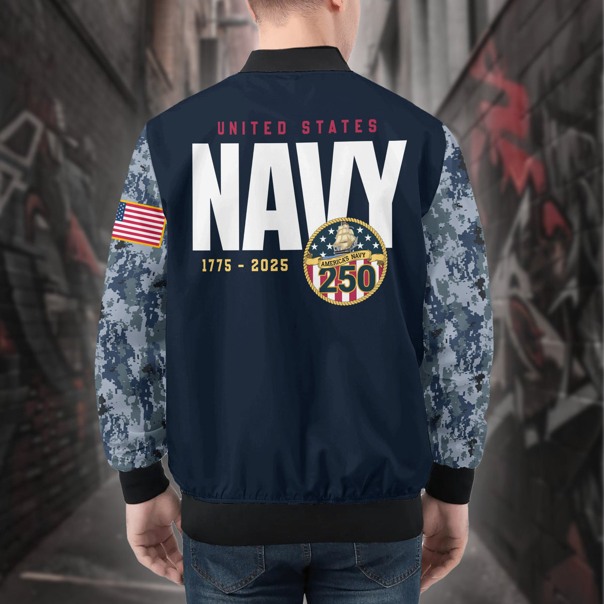 U.S. Navy Strength All-over Print Bomber Jacket product image 2
