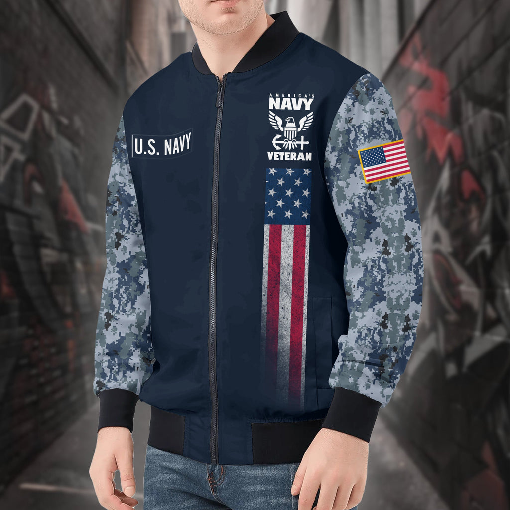 U.S. Navy Strength All-over Print Bomber Jacket product image 4