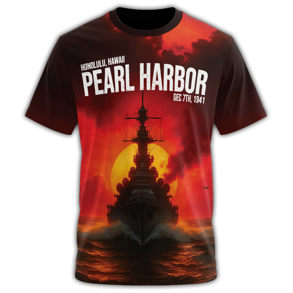 Honoring the Legacy of Pearl Harbor All-over Print T-Shirt product image 2