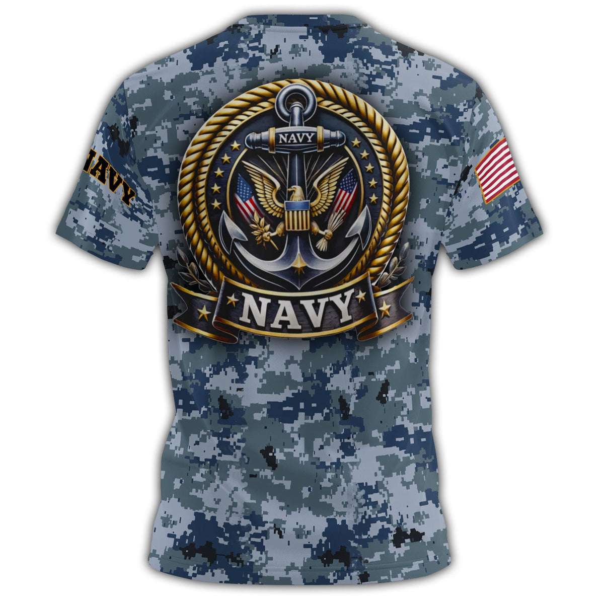 US Navy All-over Print Personalized T-Shirt product image 3