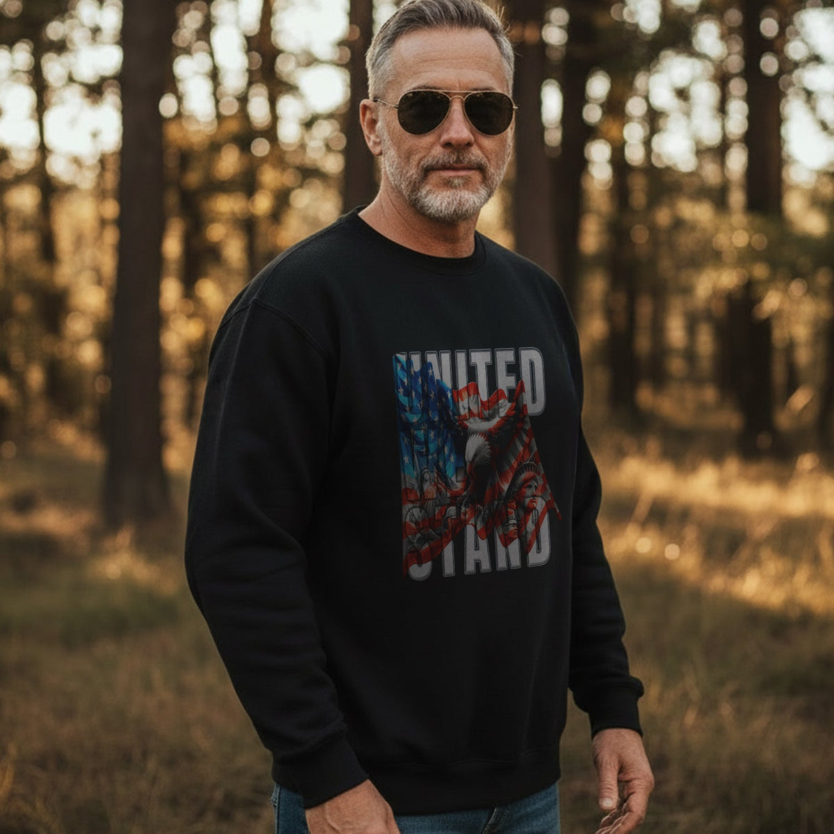 United We Stand Military Patriotic Sweatshirt product image 3