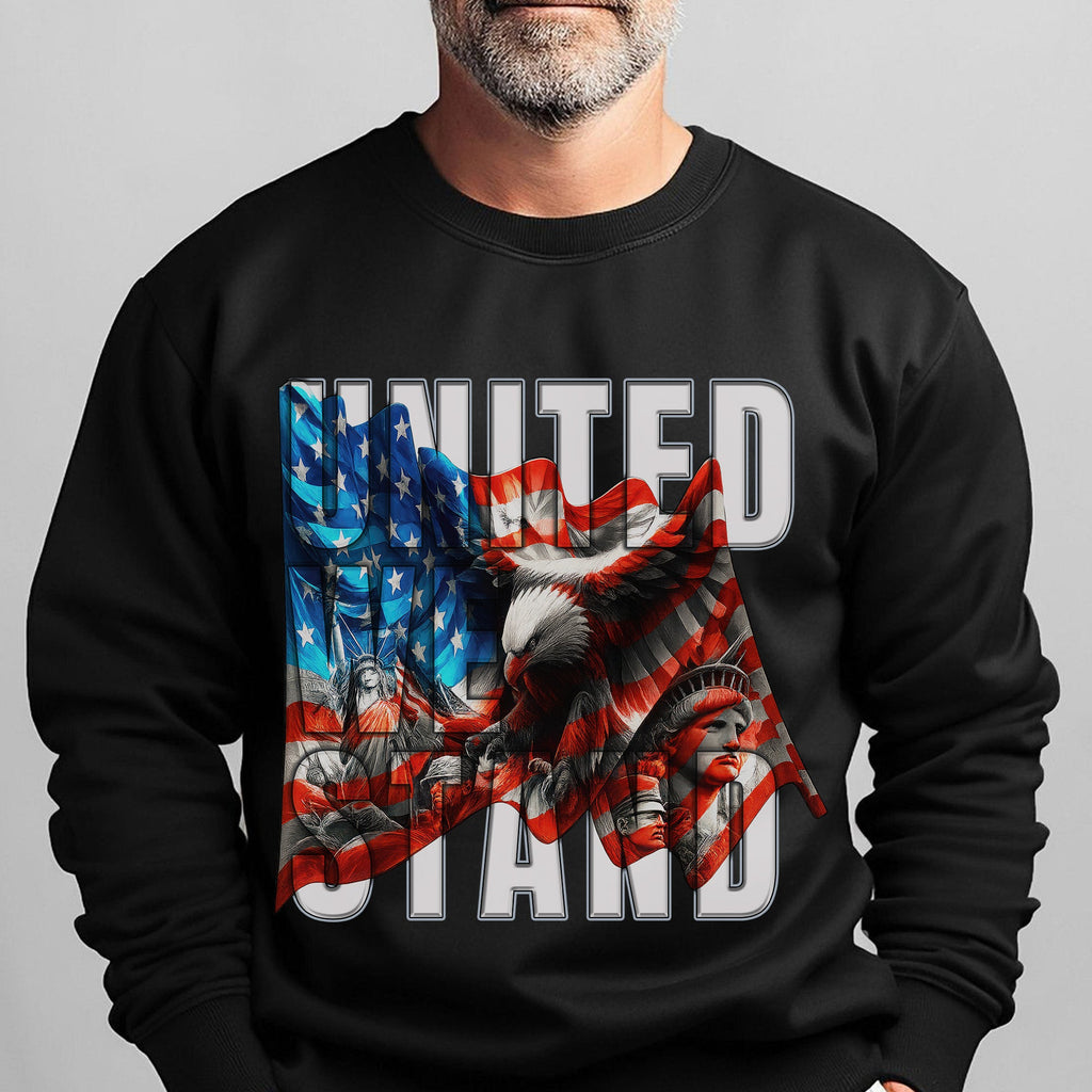 United We Stand Military Patriotic Sweatshirt product image 6