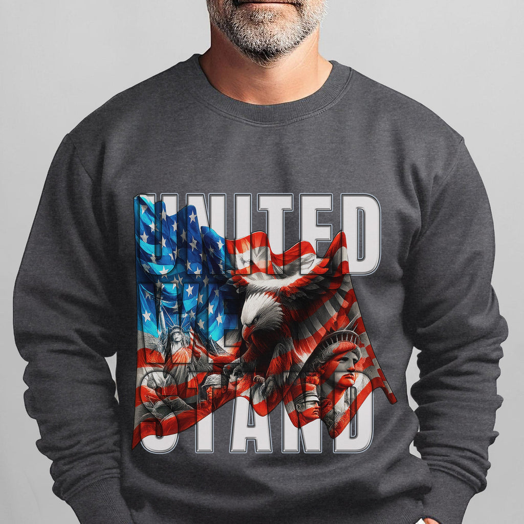 United We Stand Military Patriotic Sweatshirt product image 7