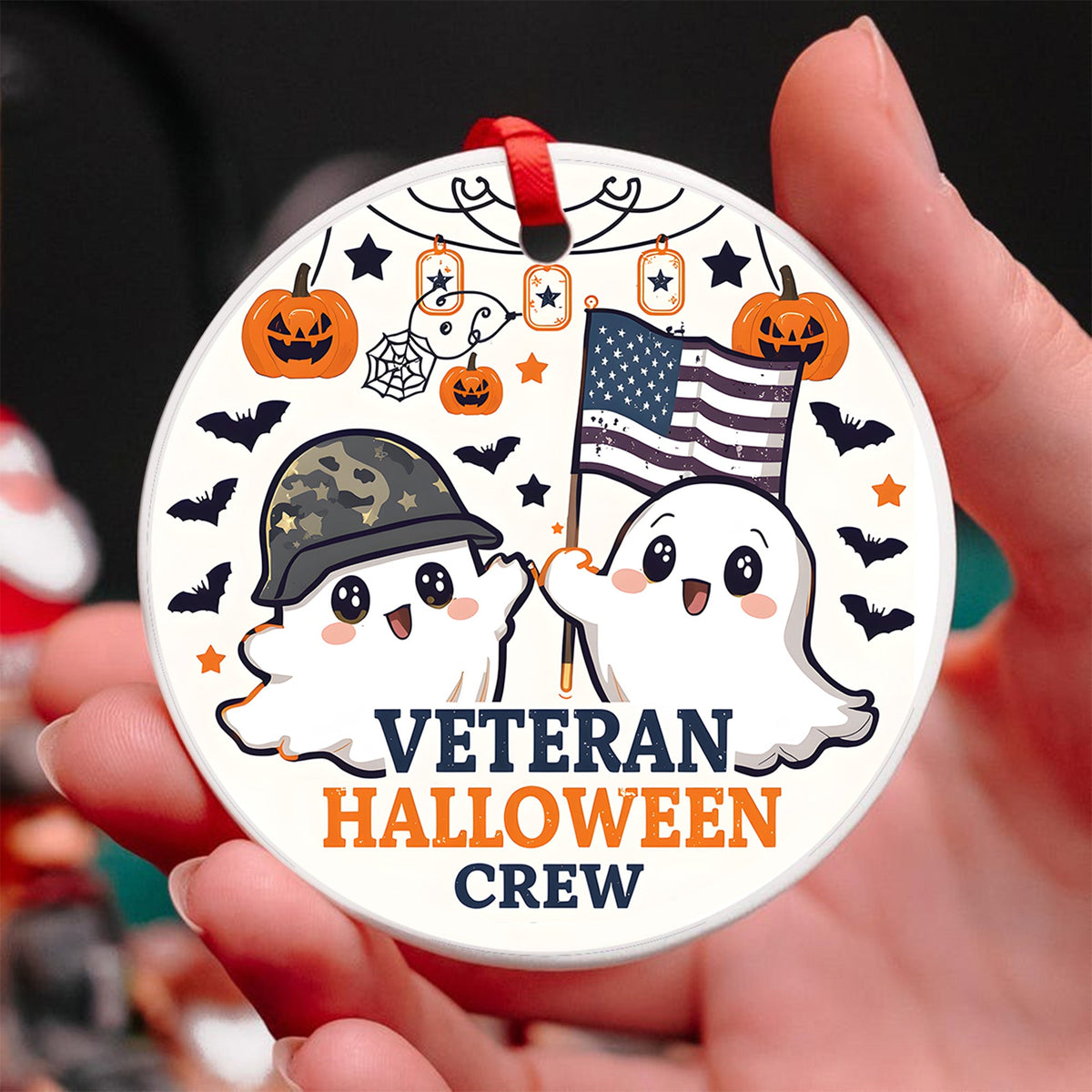 Veteran Halloween Crew Ornament