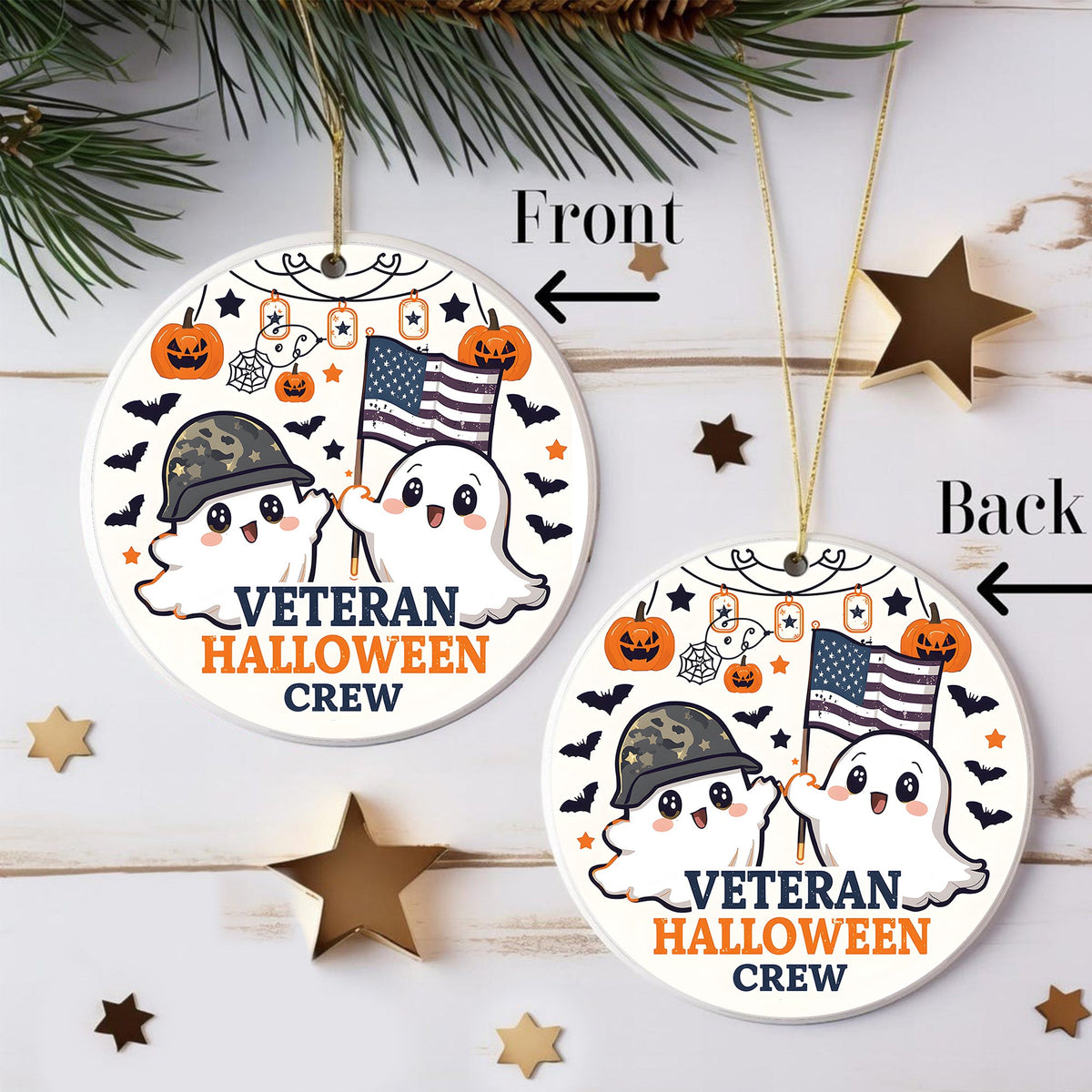 Veteran Halloween Crew Ornament