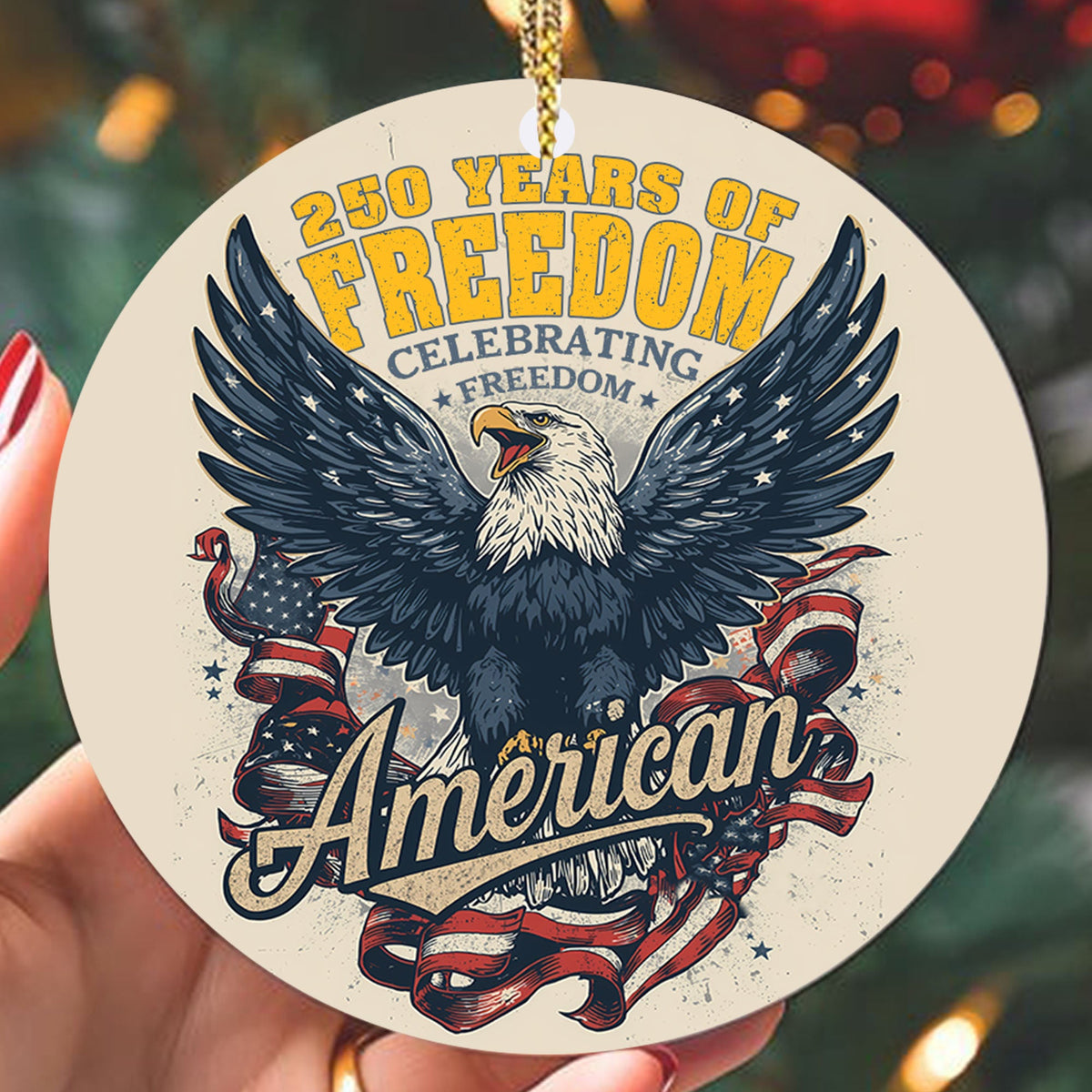 US Army 250 Years of Freedom Ornament