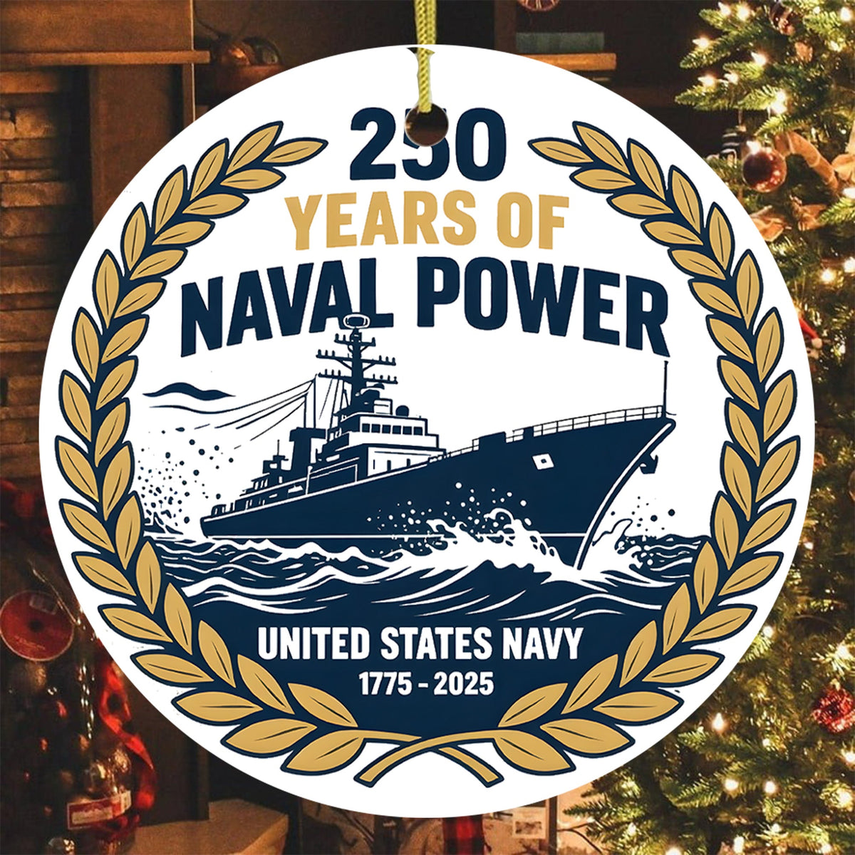 Navy 250 Years of Service Ornament
