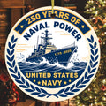 U.S. Navy 250 Years of Service Ornament