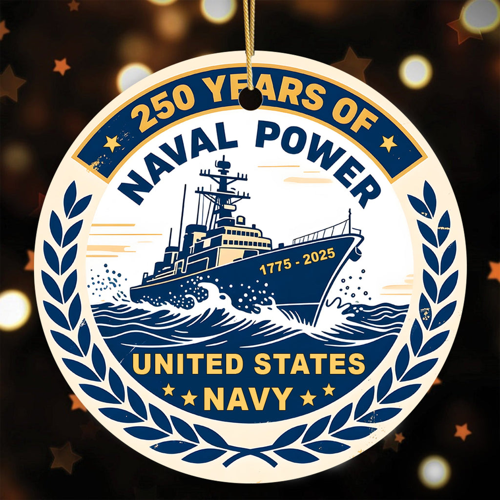 U.S. Navy 250 Years of Service Ornament