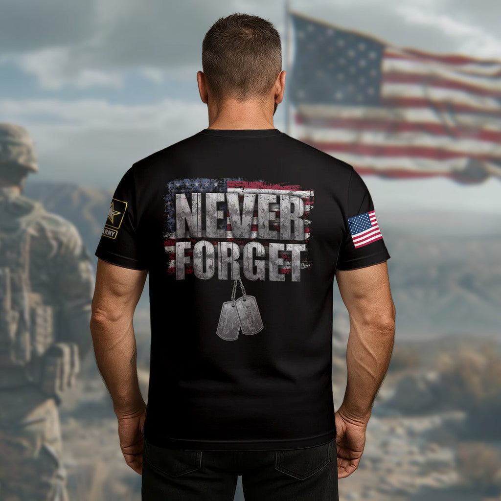 U.S. Army Honor the Fallen All-over Print T-Shirt product image 3