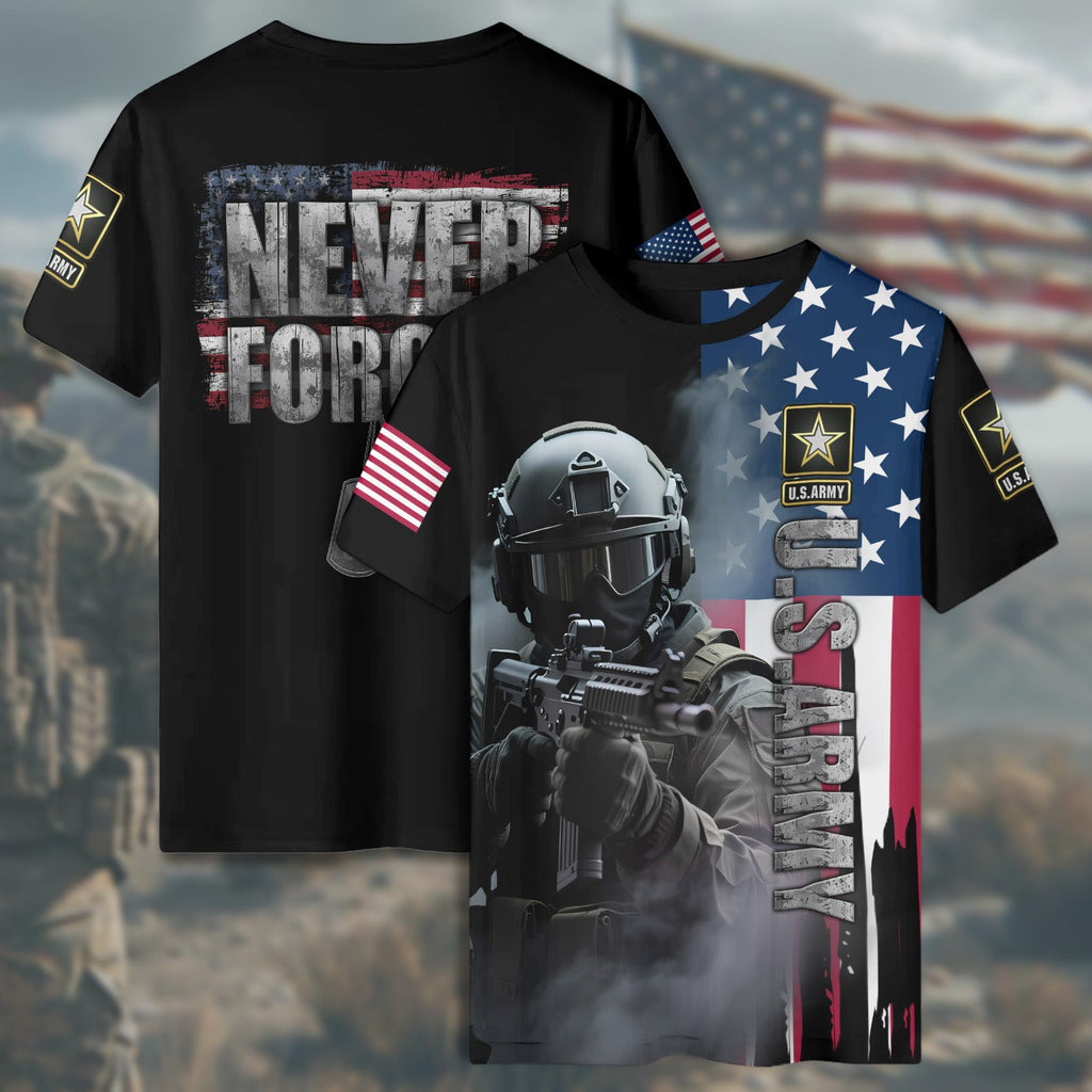 U.S. Army Honor the Fallen All-over Print T-Shirt product image 6
