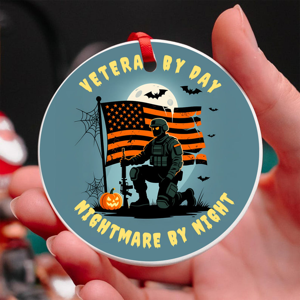 Veteran by Day Halloween Ornament