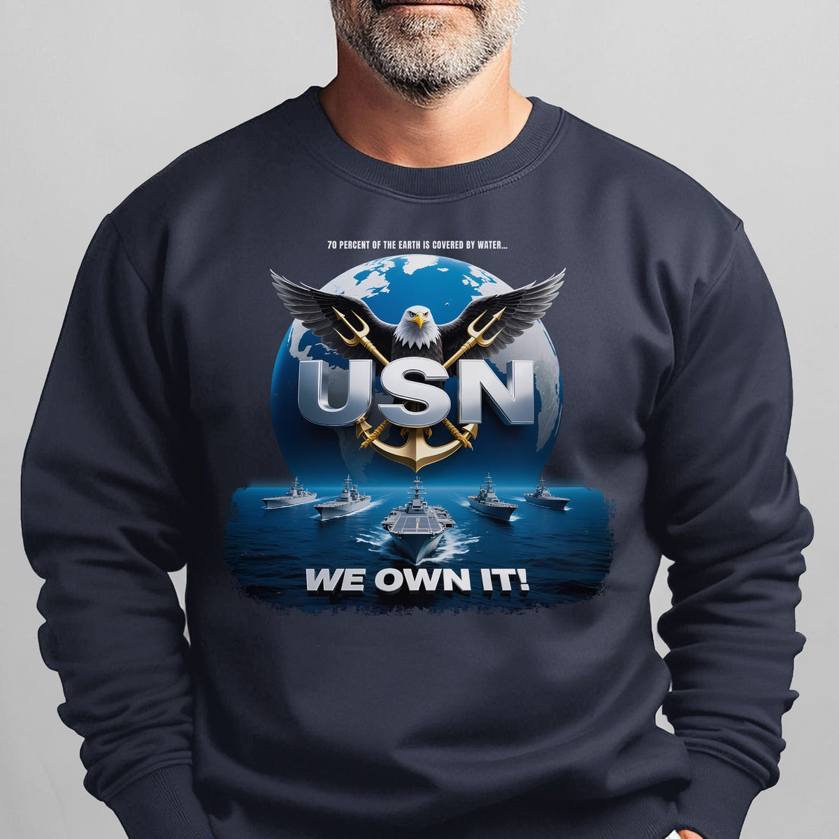 70 Percent of the Earth Is Covered by Water USN We Own It product image 8