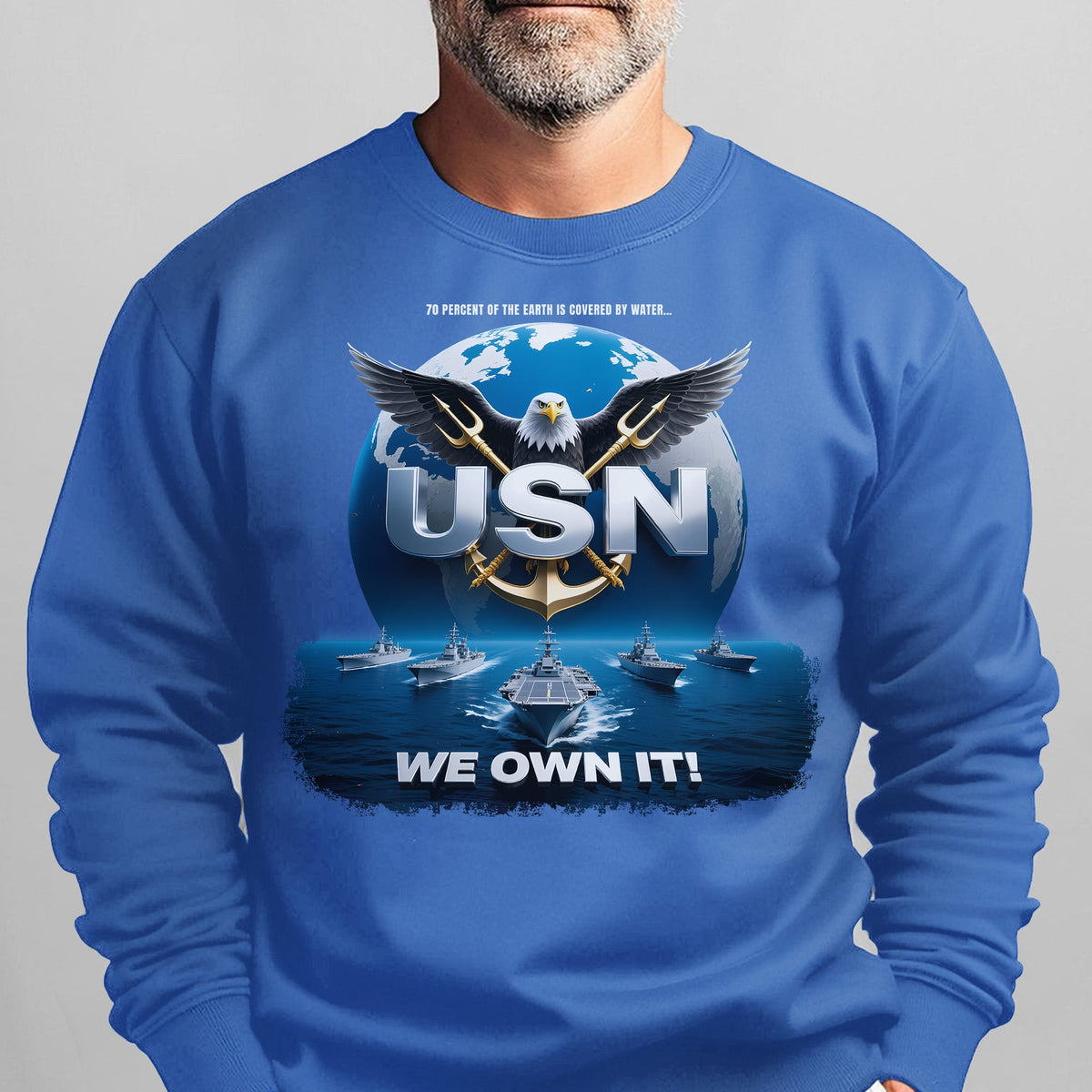 70 Percent of the Earth Is Covered by Water USN We Own It product image 13