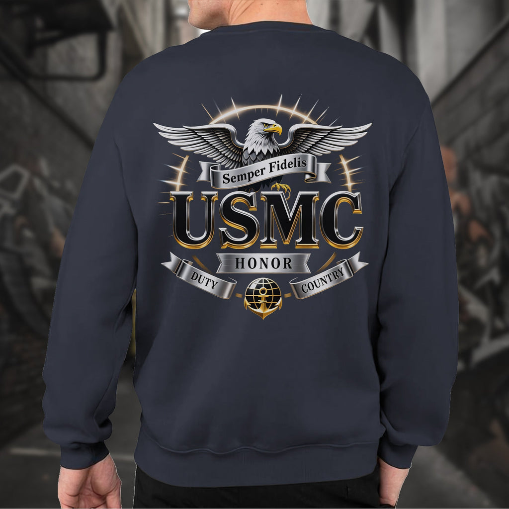 Semper Fidelis USMC Duty Honor Country Sweatshirt product image 8