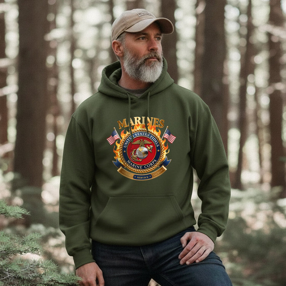 Marines United States Marine Corps Est 1775 Hoodie product image 5