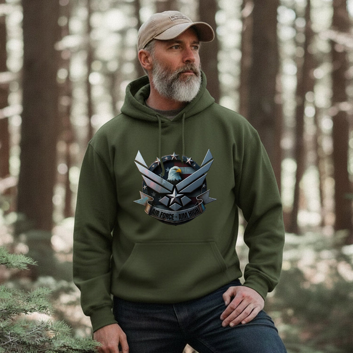 Air Force Aim High US Military Hoodie product image 4