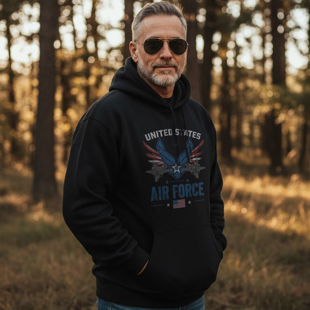 United States Air Force Fly Fight Win Proud to Serve Hoodie product image 5