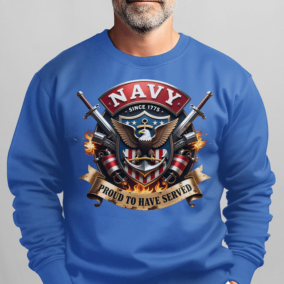 Navy Since 1775 Proud to Have Served US Sweatshirt product image 13