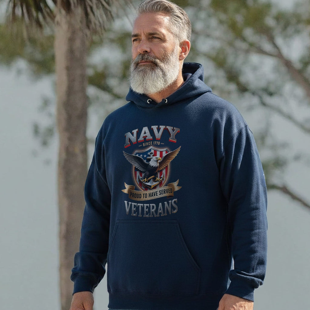 Since 1775 Navy Proud to Have Served US Hoodie product image 2