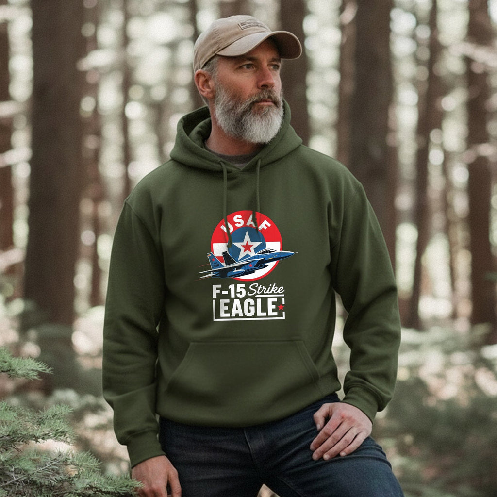 USAF Strike F15 Eagle Air Force Military Hoodie product image 4