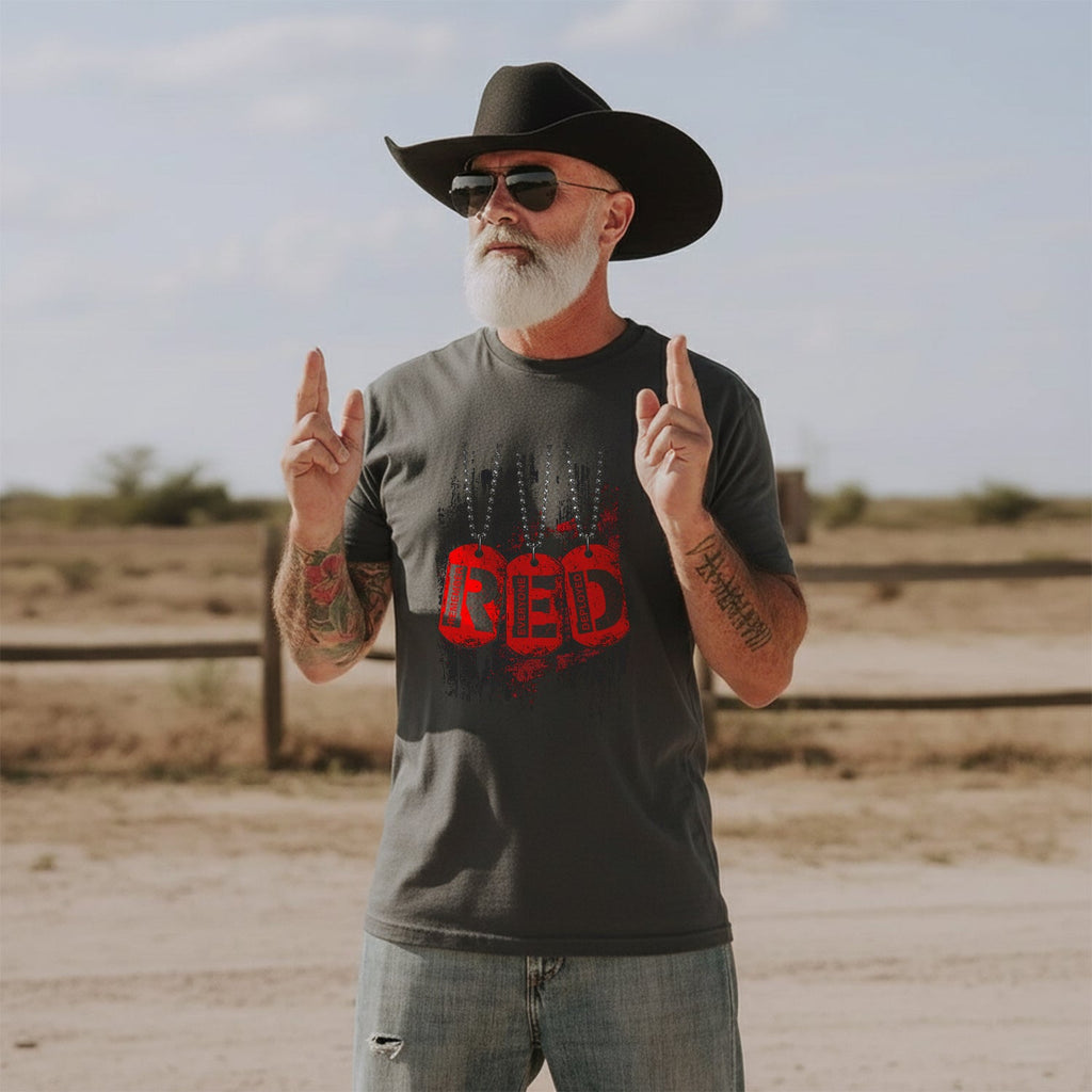 RED Remember Everyone Deployed Proud US T-Shirt product image 4