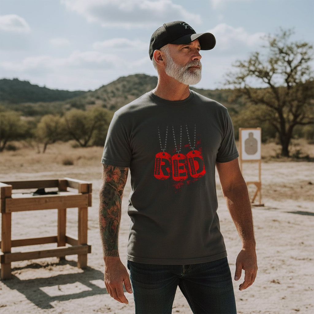 RED Remember Everyone Deployed Proud US T-Shirt product image 5