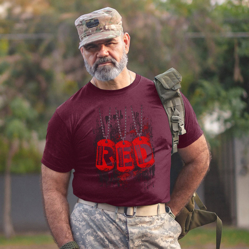 RED Remember Everyone Deployed Proud US T-Shirt product image 11