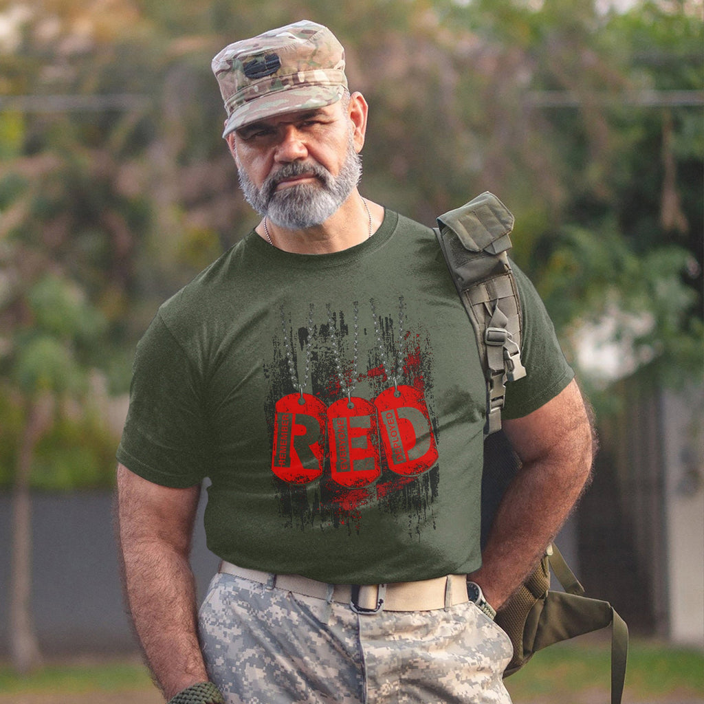 RED Remember Everyone Deployed Proud US T-Shirt product image 6