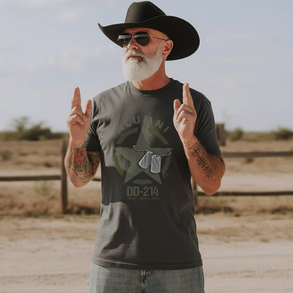 Alumni DD-214 Proud Veteran Status Earned T-Shirt product image 4