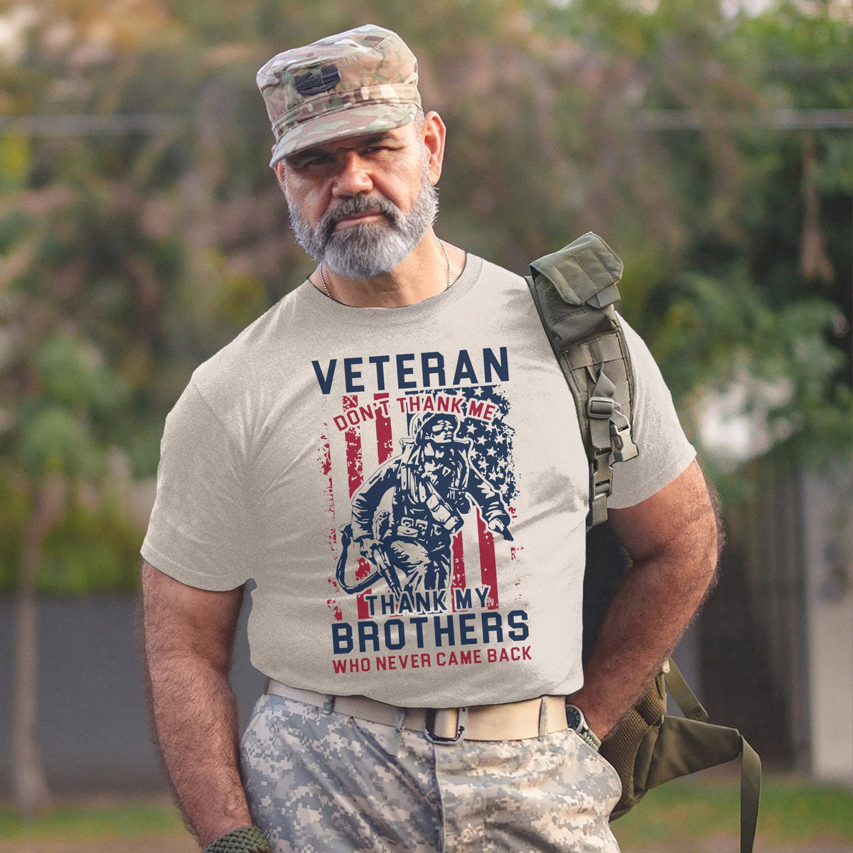 Thank My Brothers, Not Me - Veteran T-Shirt product image 11
