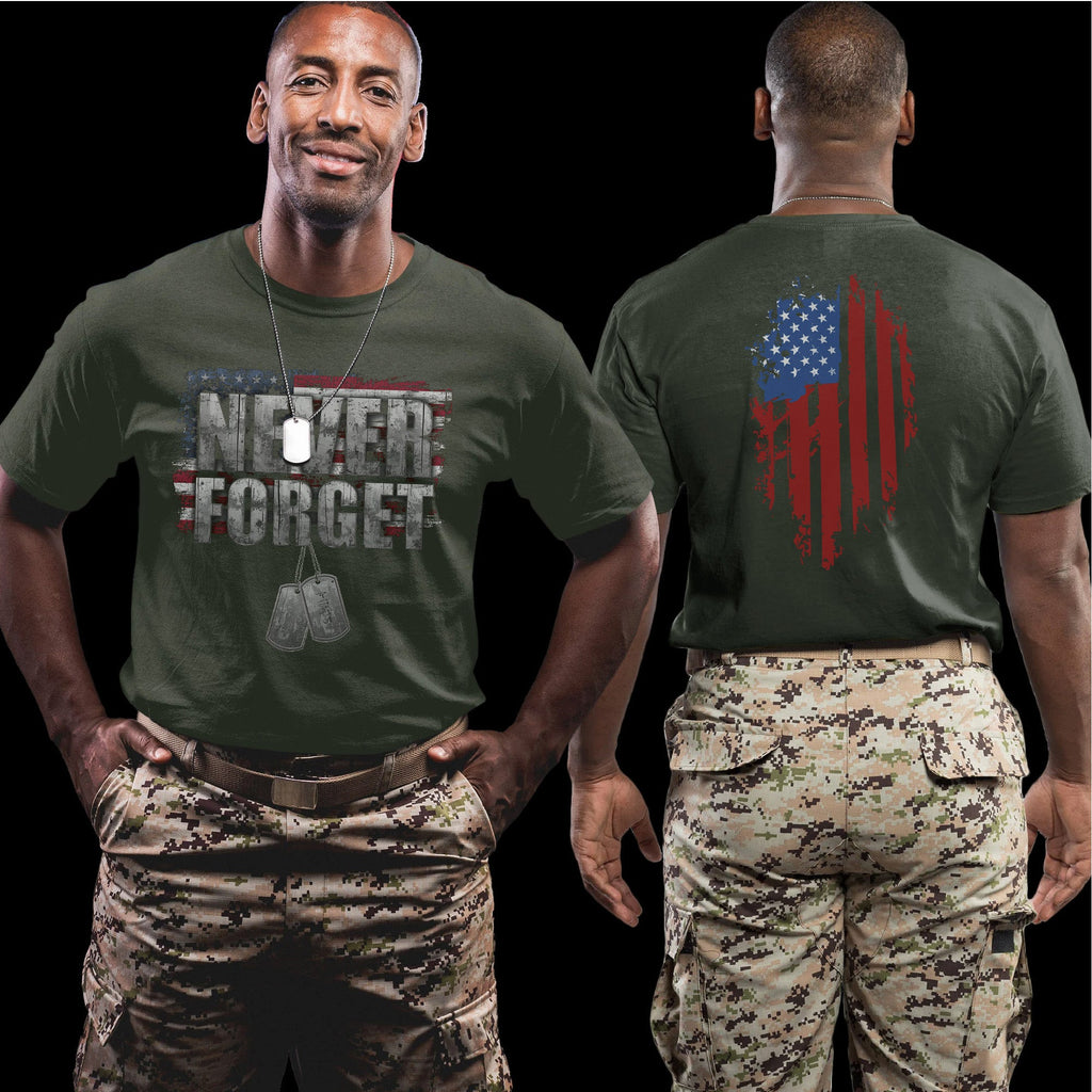 Never Forget One Soldier Flag T-Shirt product image 7