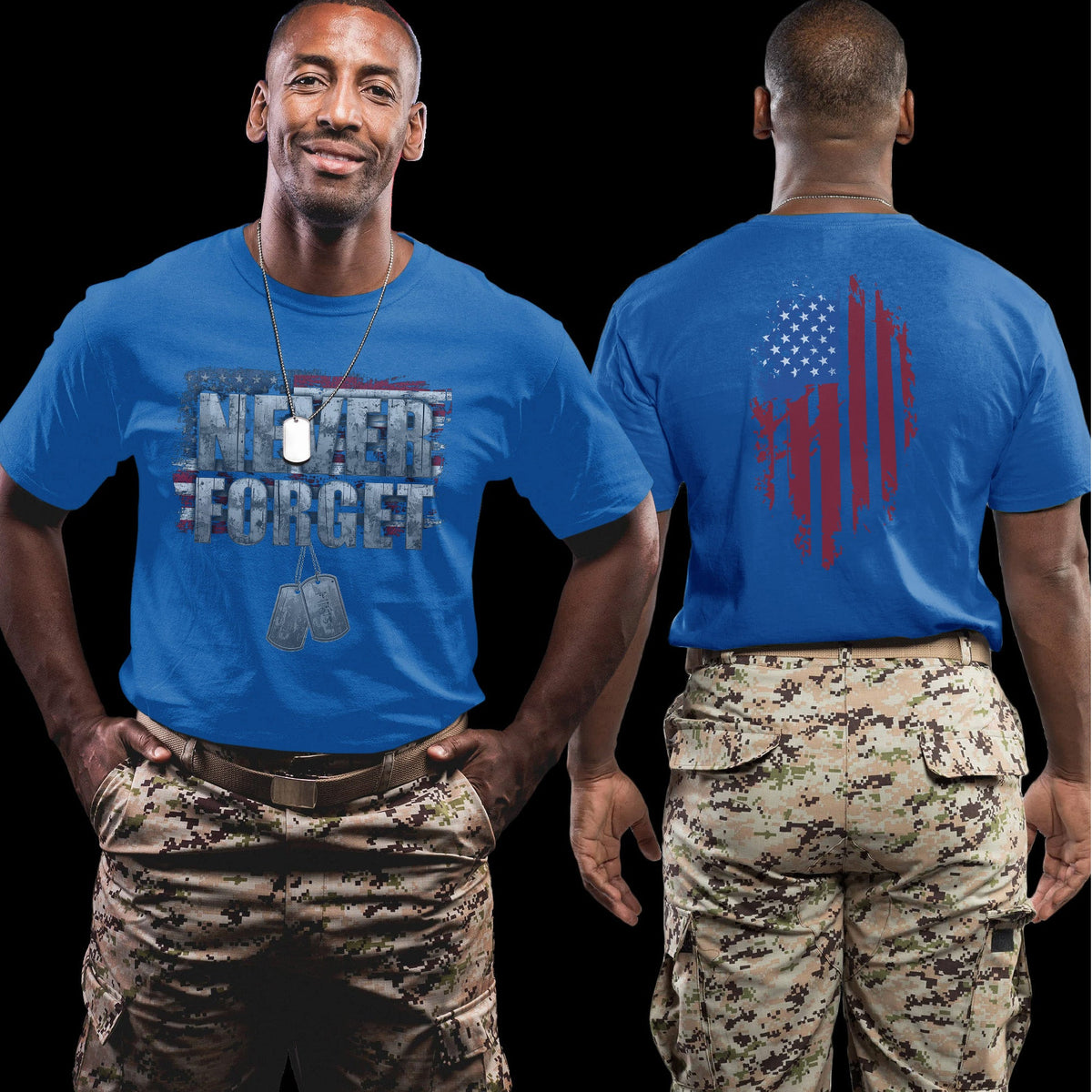 Never Forget One Soldier Flag T-Shirt product image 10