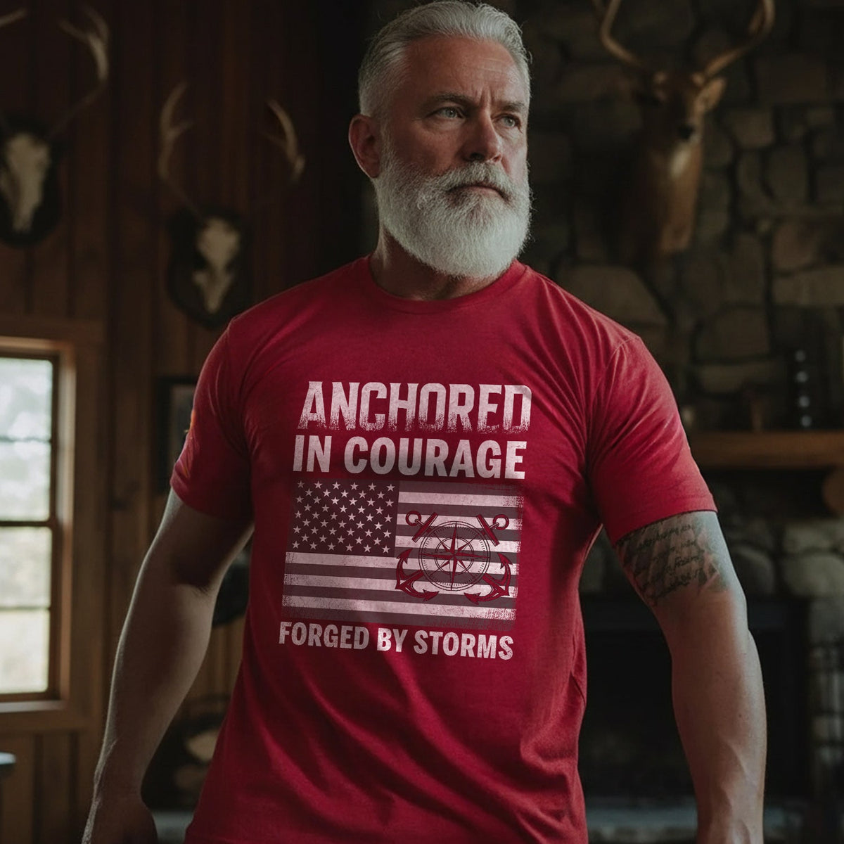 Anchored in Courage Forged by Storms Built by the Sea product image 2