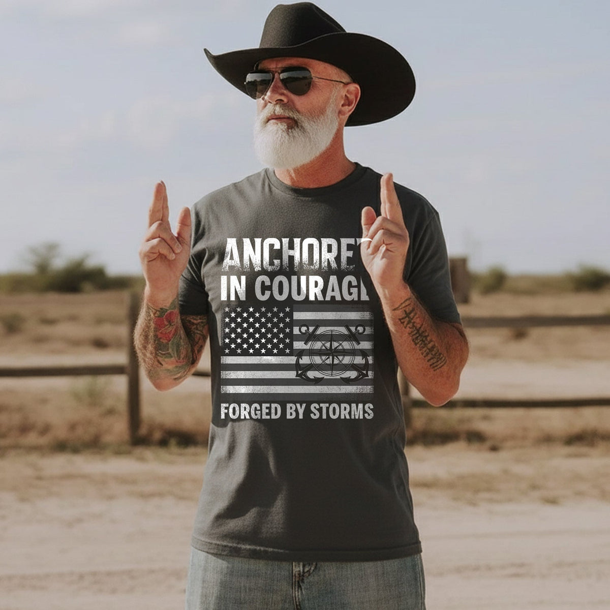 Anchored in Courage Forged by Storms Built by the Sea product image 4