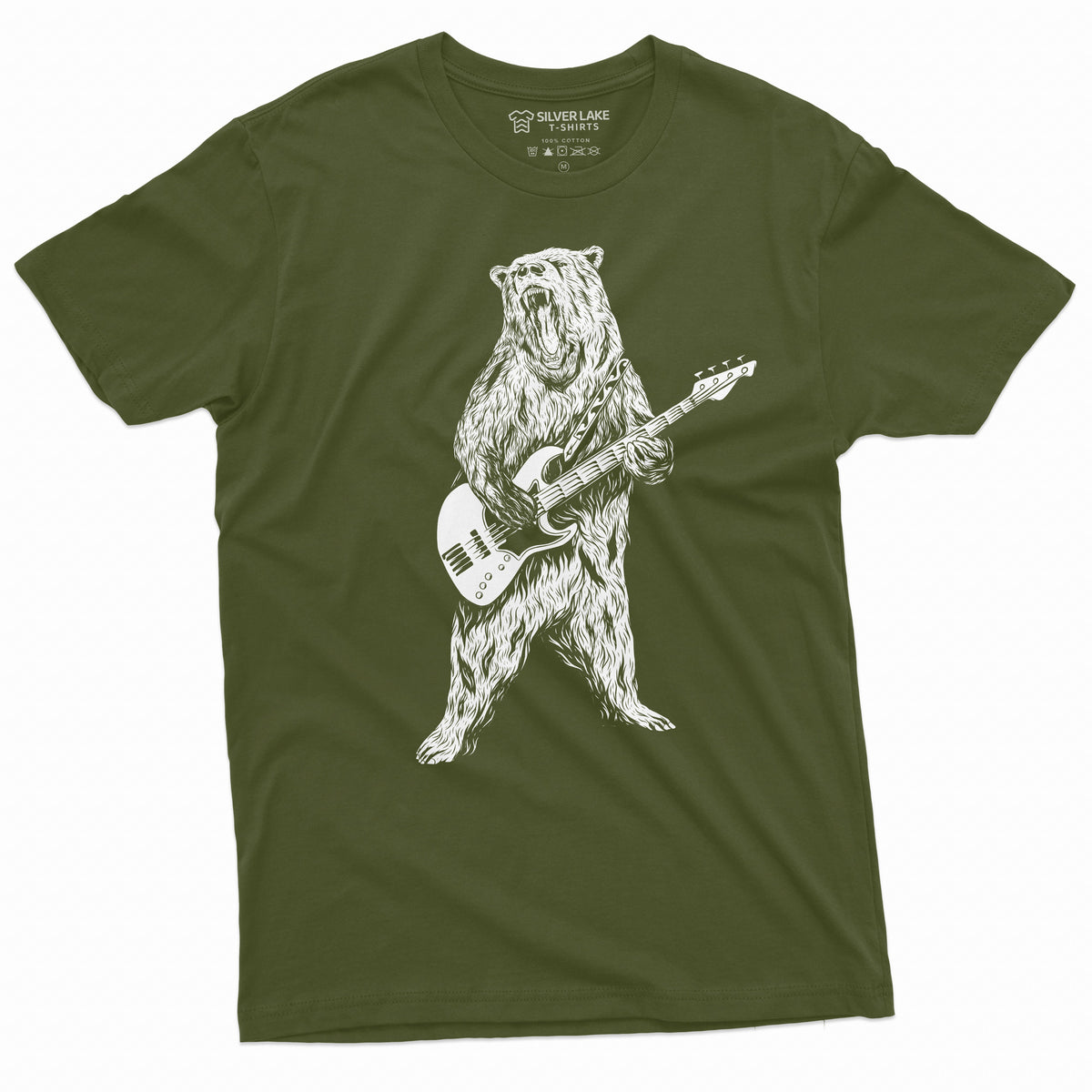 Men's Musical Band Bear Guitarist Tee Shirt Guitar Gifts product image 4