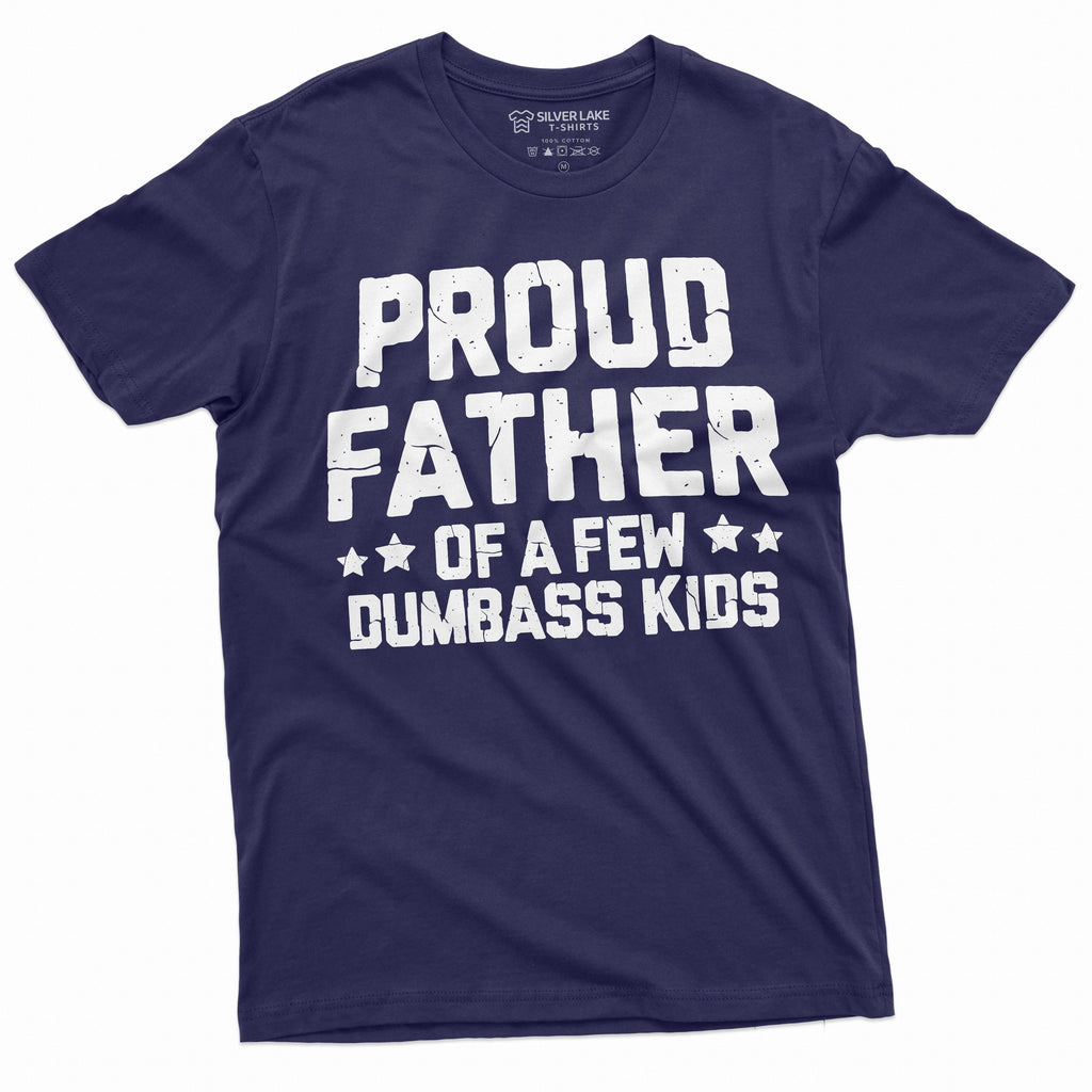 Men's funny dad of few dumbass kids t-shirt girls boys product image 3
