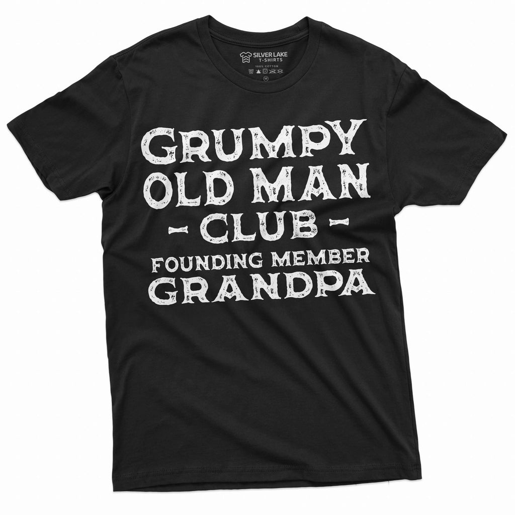 Men's Grumpy Old Man Club Grandpa T-shirt Funny Gift Papa product image 4